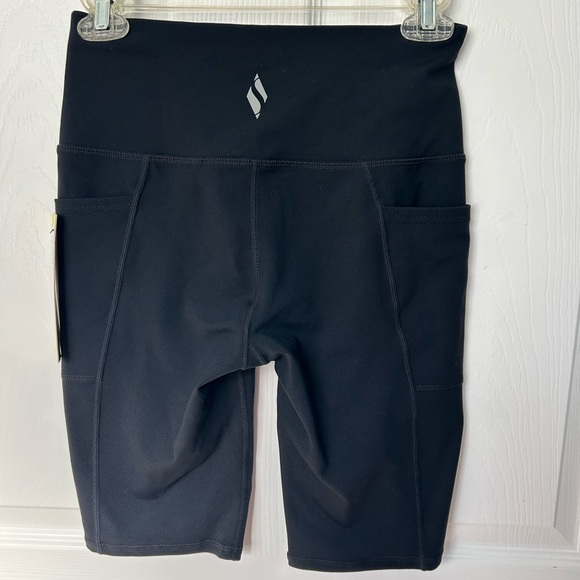 Skechers Black Go Flex High Waisted Bike Short Size Small NWT - Picture 3 of 7